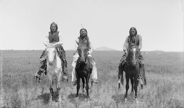 Three Comanche Horsemen, 1982