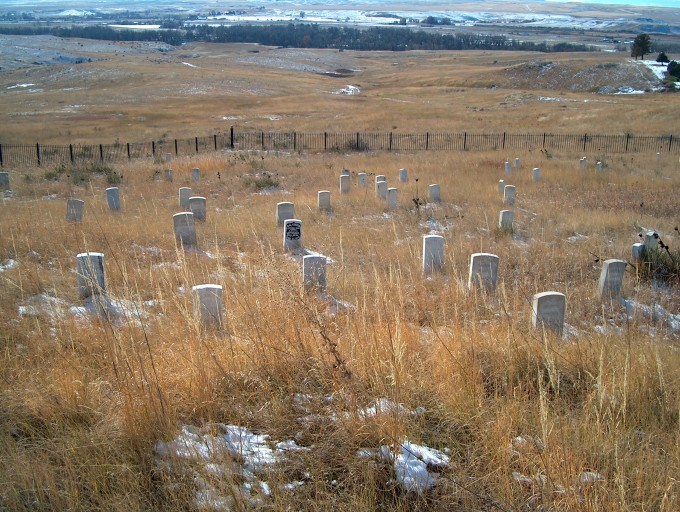 Last Stand Hill, Little Bighorn Battlefield, looking west