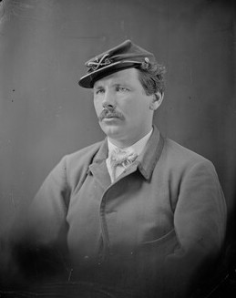 Myles Keogh Photographed in 1869, wearing Seventh Cavalry cap.