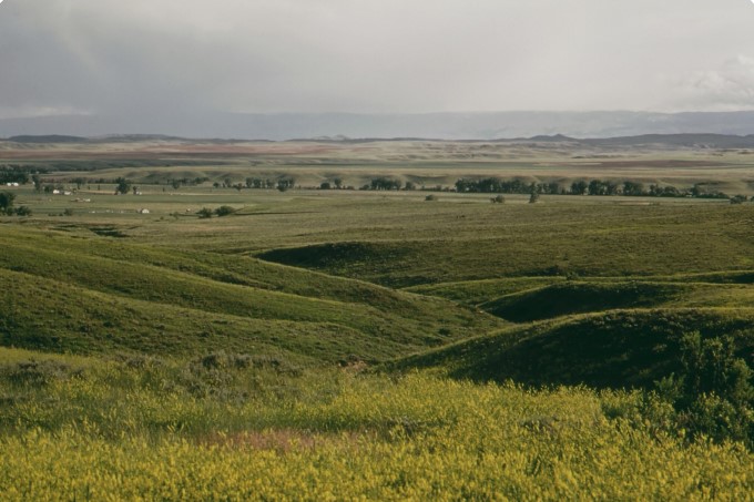 Little BigHorn country: Ranchlands and prairie near Little Bighorn Battlefield.