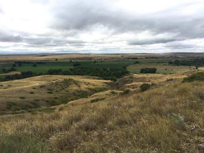 Little Big Horn Battlefield, Ravine leading down to the Little Big Horn River