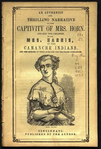 Title Page from the Sara Horn Narrative